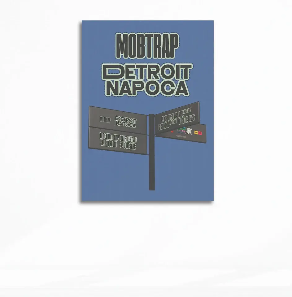 DETROIT NAPOCA TRACKLIST Tablou canvas